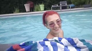 Watch purplerainn69 Leaked Porn Video [Chaturbate] - redhead, bikini, pool, lush, french