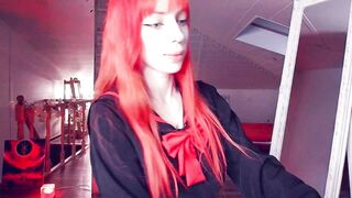 meowroslava New Porn Video [Chaturbate] - cosplay, redhead, goth, teen, petite
