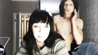 Watch chickensoup666 Leaked Porn Video [Chaturbate] - couple, young, skinny, goth, teen