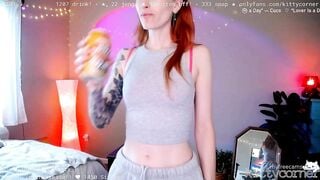 KittyCorner Porn Video Record: tattooed, pretty, friendly, funny, yoga