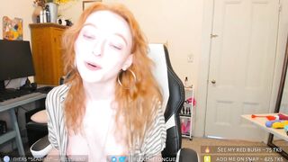 Watch beckthetongue HD Porn Video [Chaturbate] - redhead, hairy, natural, bush, cute