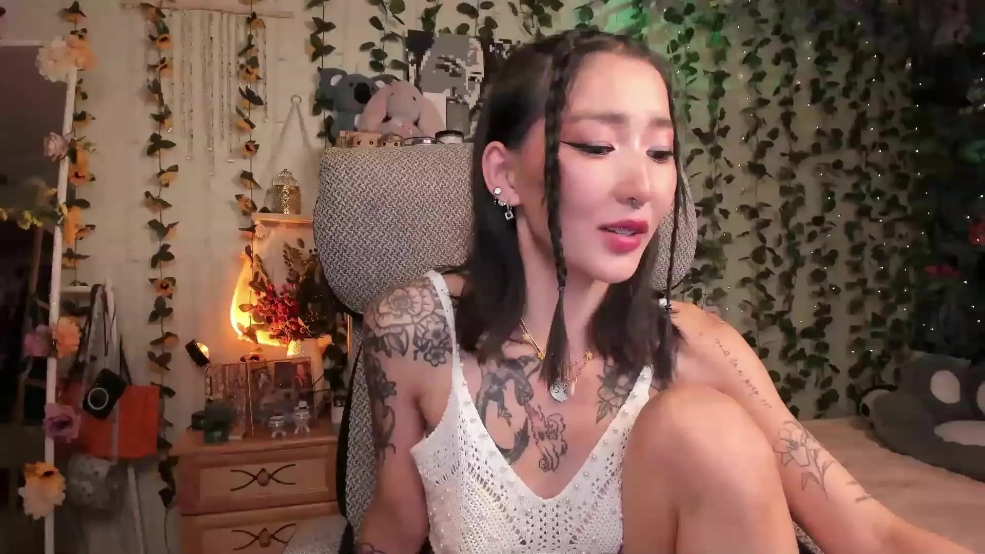 KellyAsian Porn Videos - tiny, private show, tattoos, lovense lush, natural  tits